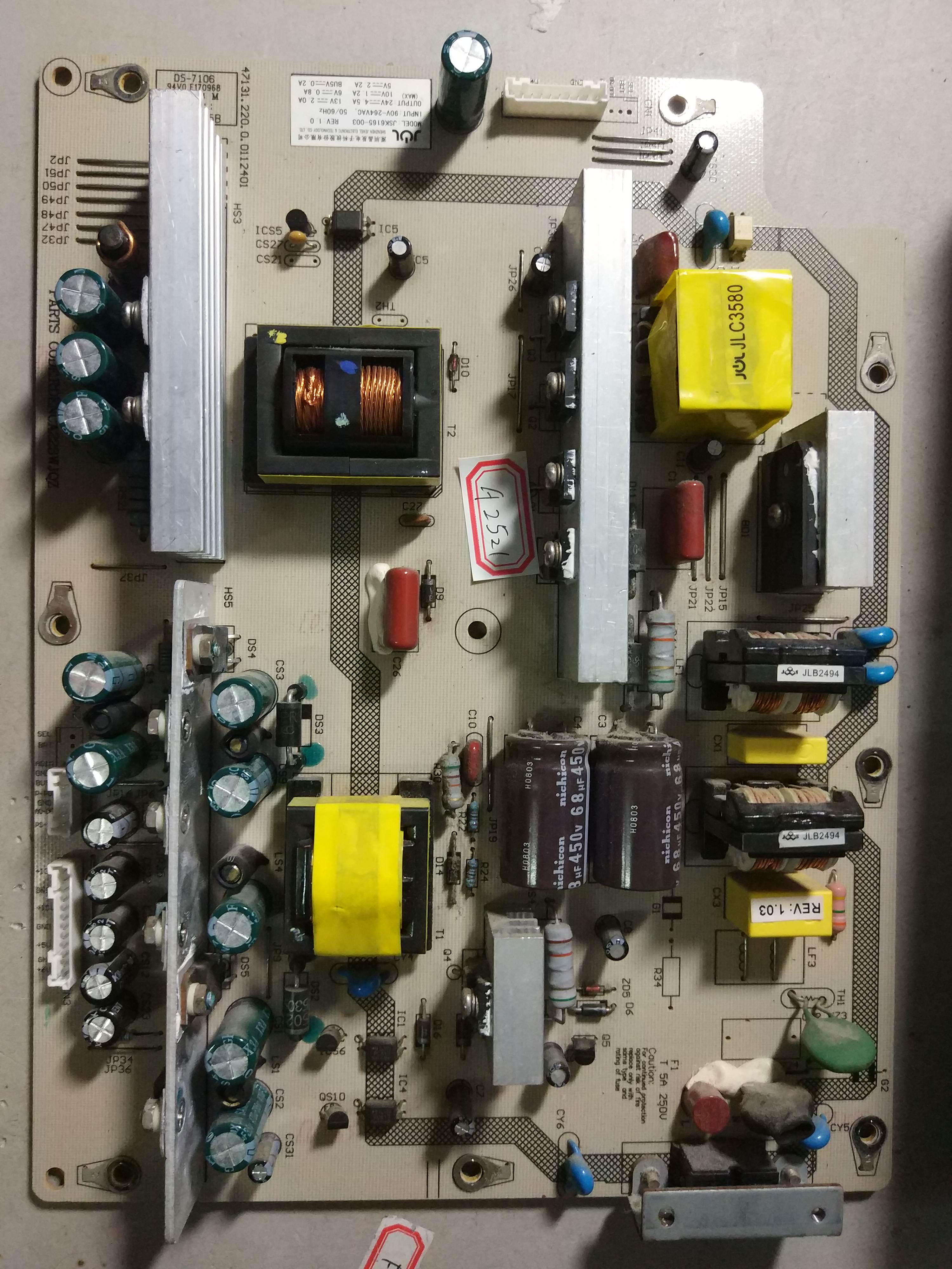 Sharp RDENCA223WJQZ JSK6165-003 Netzteilplatine